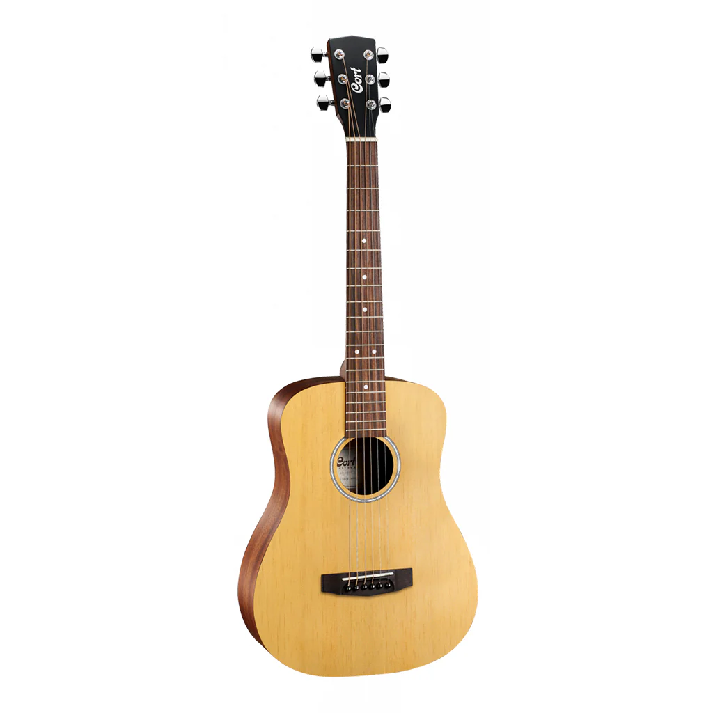Cort AD Mini OP Dreadnought Guitar Open Pore W/ Bag - Image 2