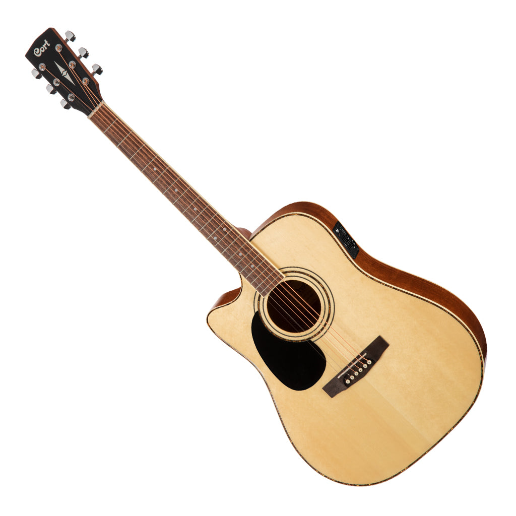 Cort AD880CE Left Handed NS Dreadnought Cutaway with Pickups Natural Satin - Image 5