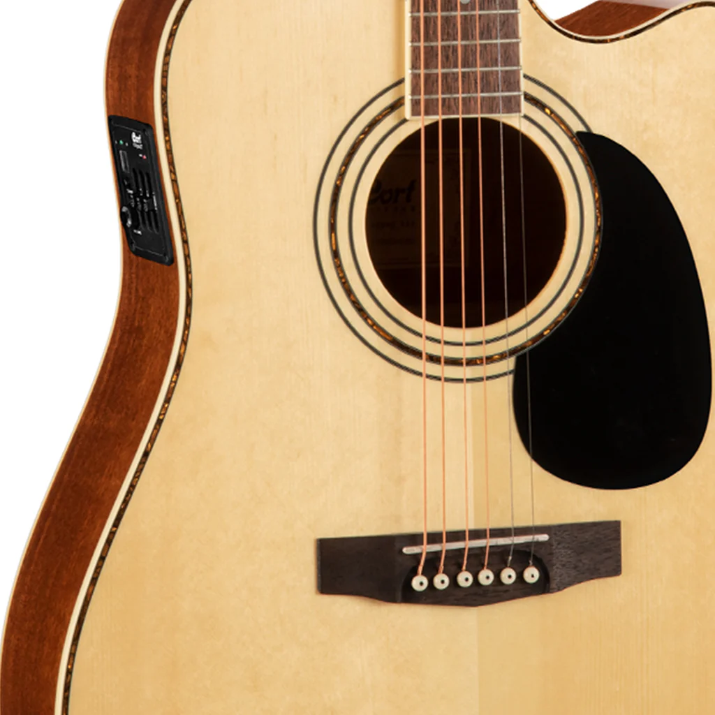 Cort AD880CE NAT Dreadnought Cutaway Gloss Natural - Image 4