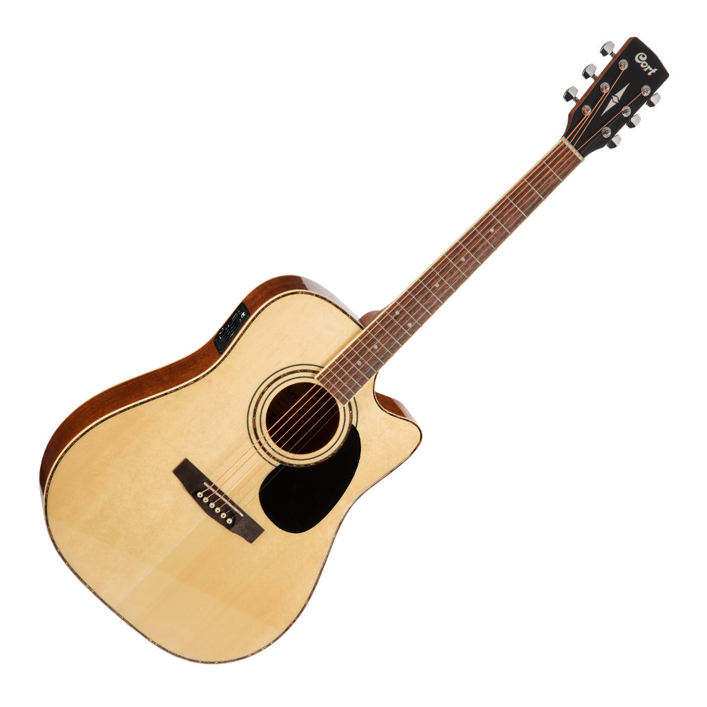 Cort AD880CE NAT Dreadnought Cutaway Gloss Natural - Image 5
