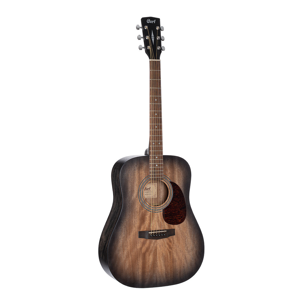 Cort Earth 60M Open Pore Mahogany Transparent Black Burst - Image 2