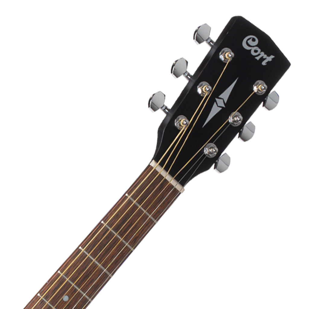 Cort Earth 60M Open Pore Mahogany Transparent Black Burst - Image 3