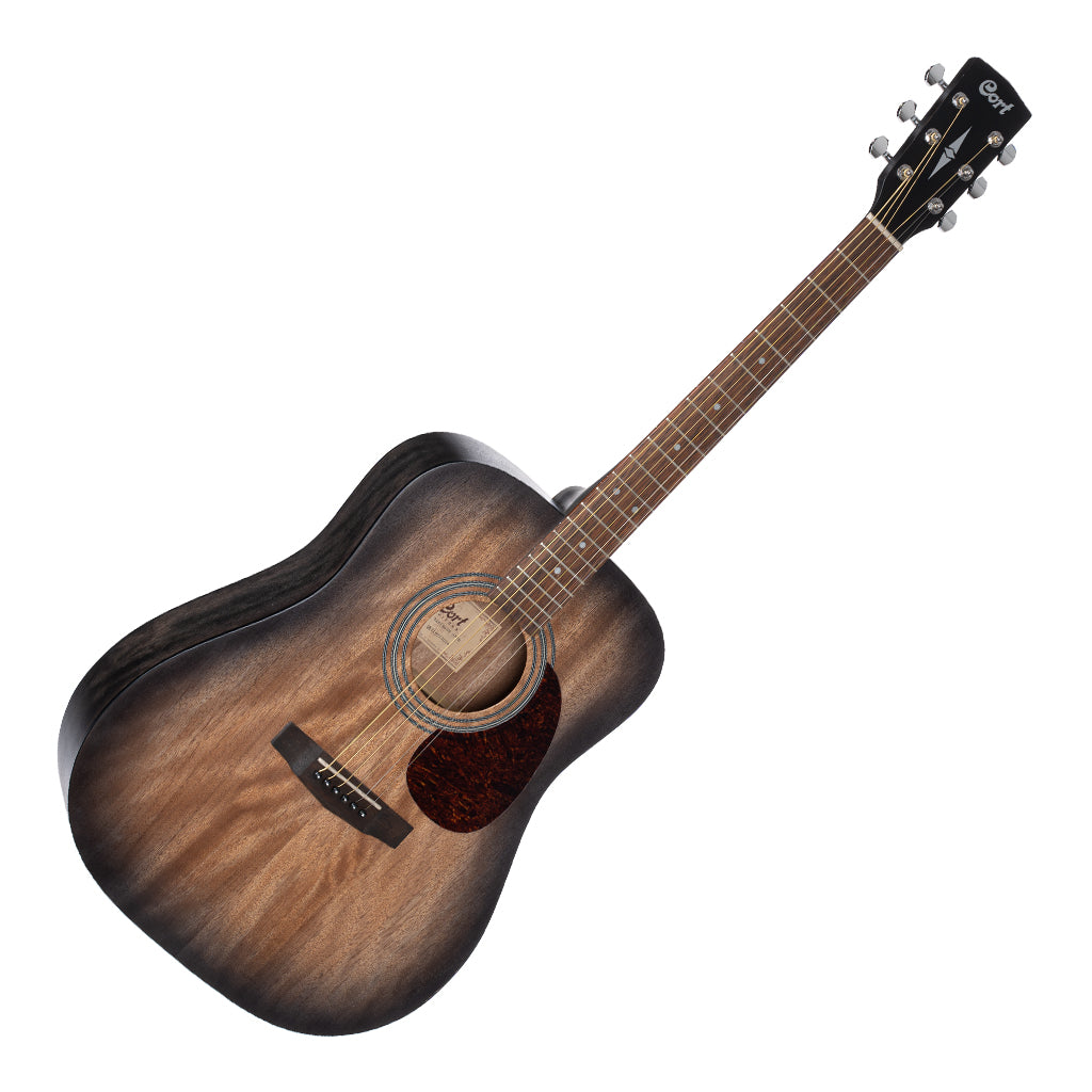 Cort Earth 60M Open Pore Mahogany Transparent Black Burst - Image 5