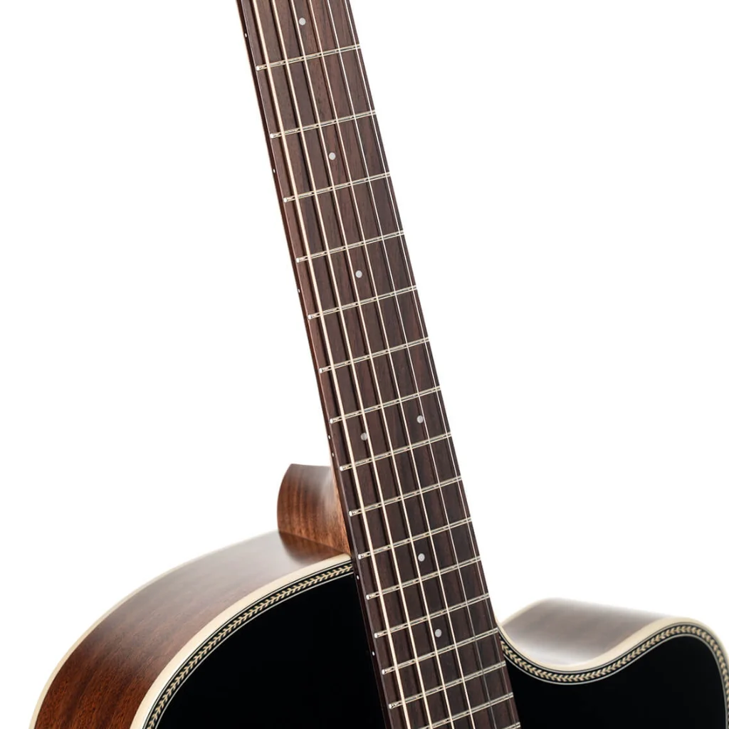 Cort Essence GA4 Acoustic Guitar - Black Top Semi Gloss - Image 5