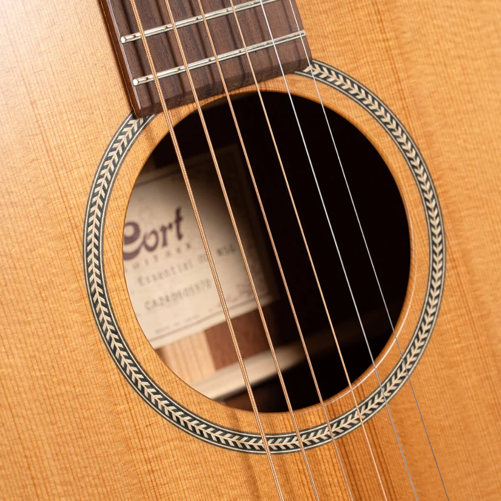 Cort Essence OC4 Acoustic Guitar - Natural Semi Gloss - Image 8