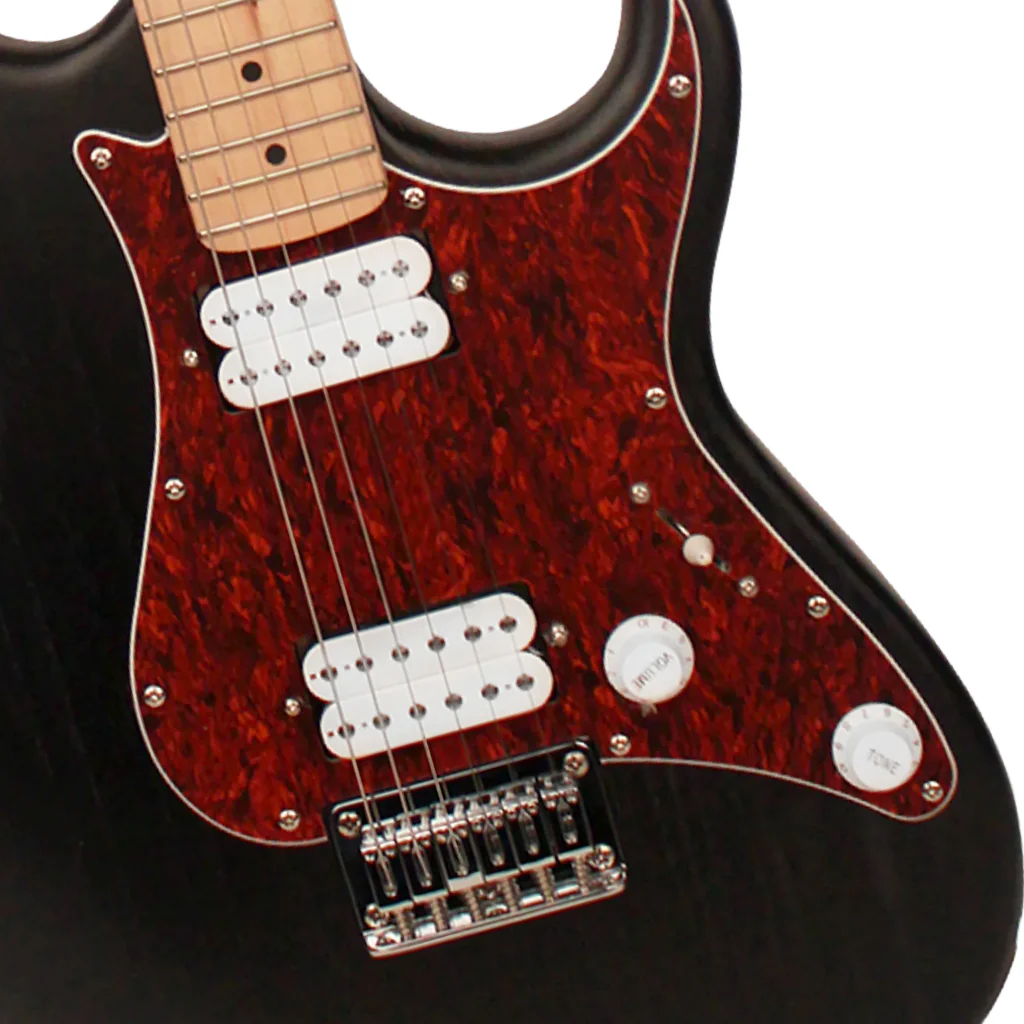 Cort G100 HH Electric Guitar - Open Pore Black - Image 4