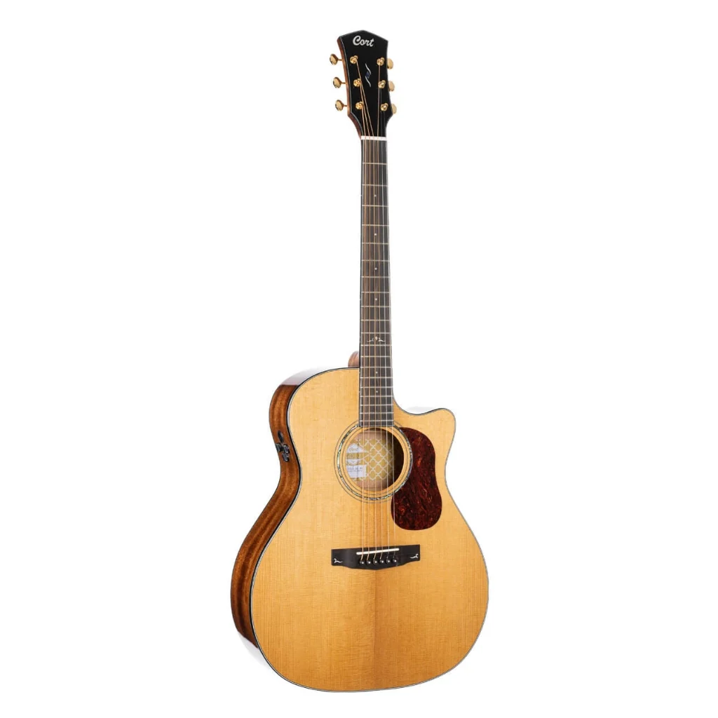 Cort Gold-A6 Gold Series Acoustic-Electric Guitar - Natural - Image 2