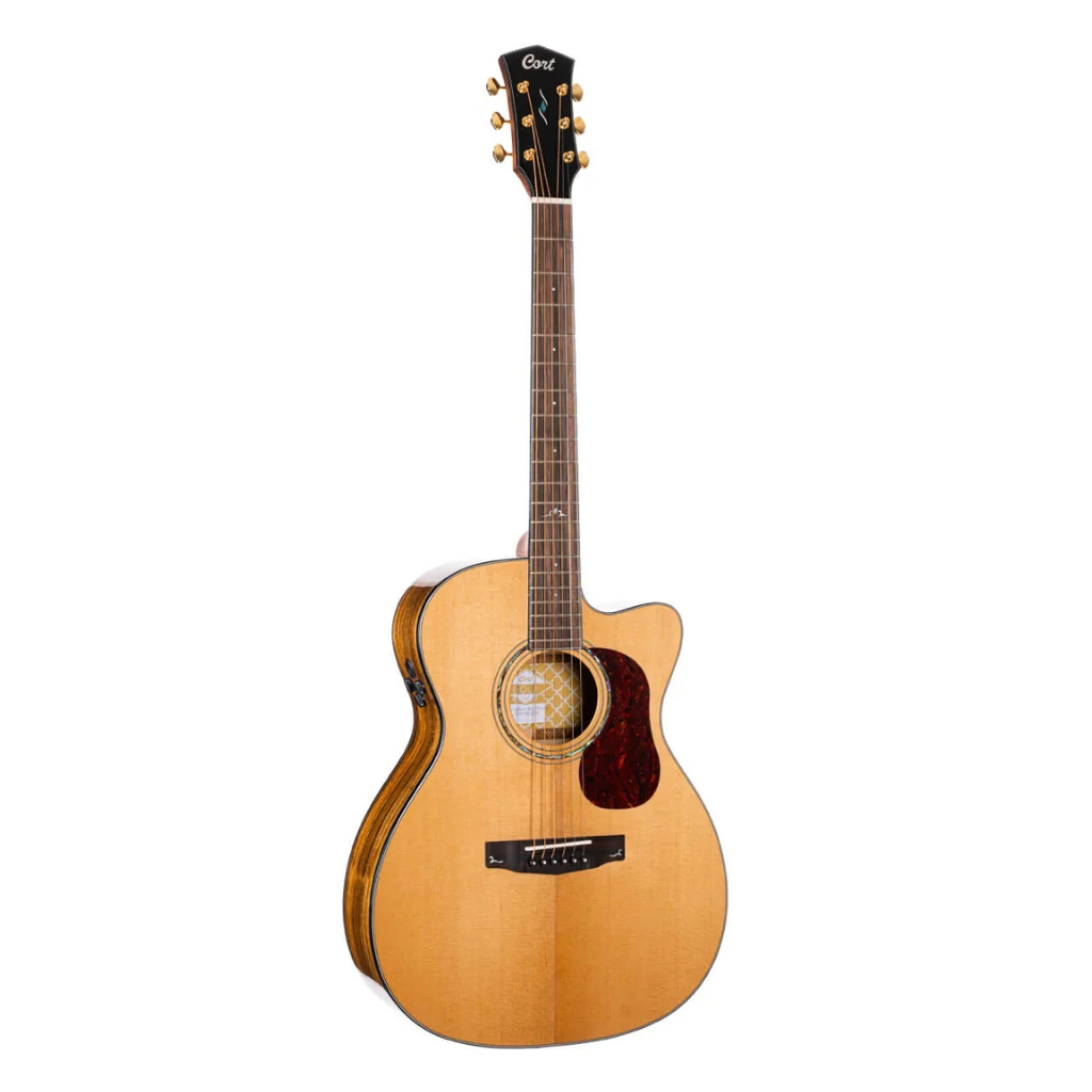 Cort Gold-OC6 Bocote Gold Series Acoustic-Electric Guitar - Natural - Image 2