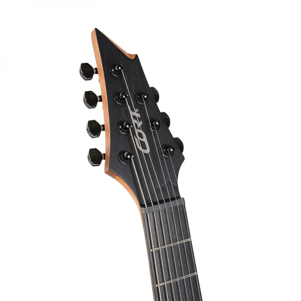 Cort KX707 Evertune 7 String Open Pore Black with Bag - Image 5