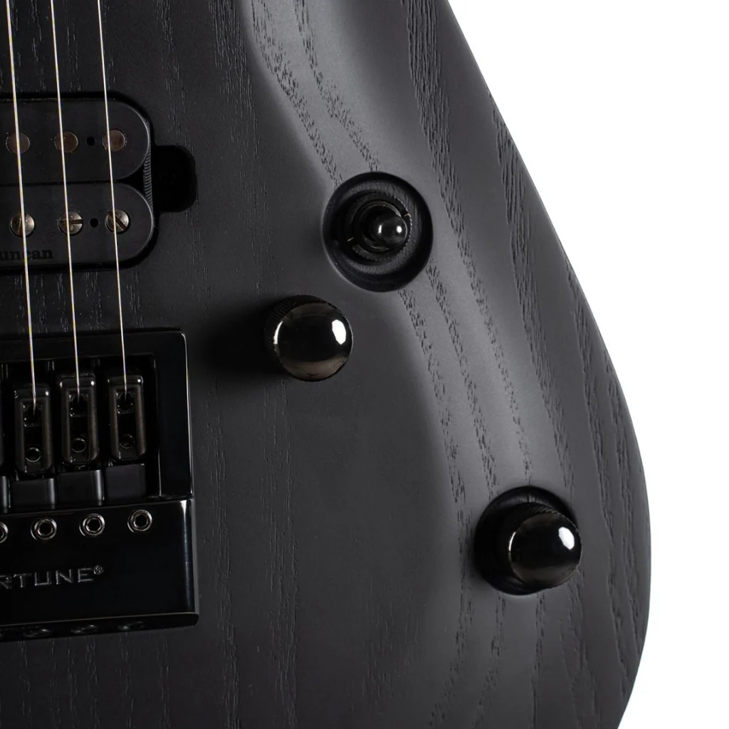 Cort KX707 Evertune 7 String Open Pore Black with Bag - Image 8