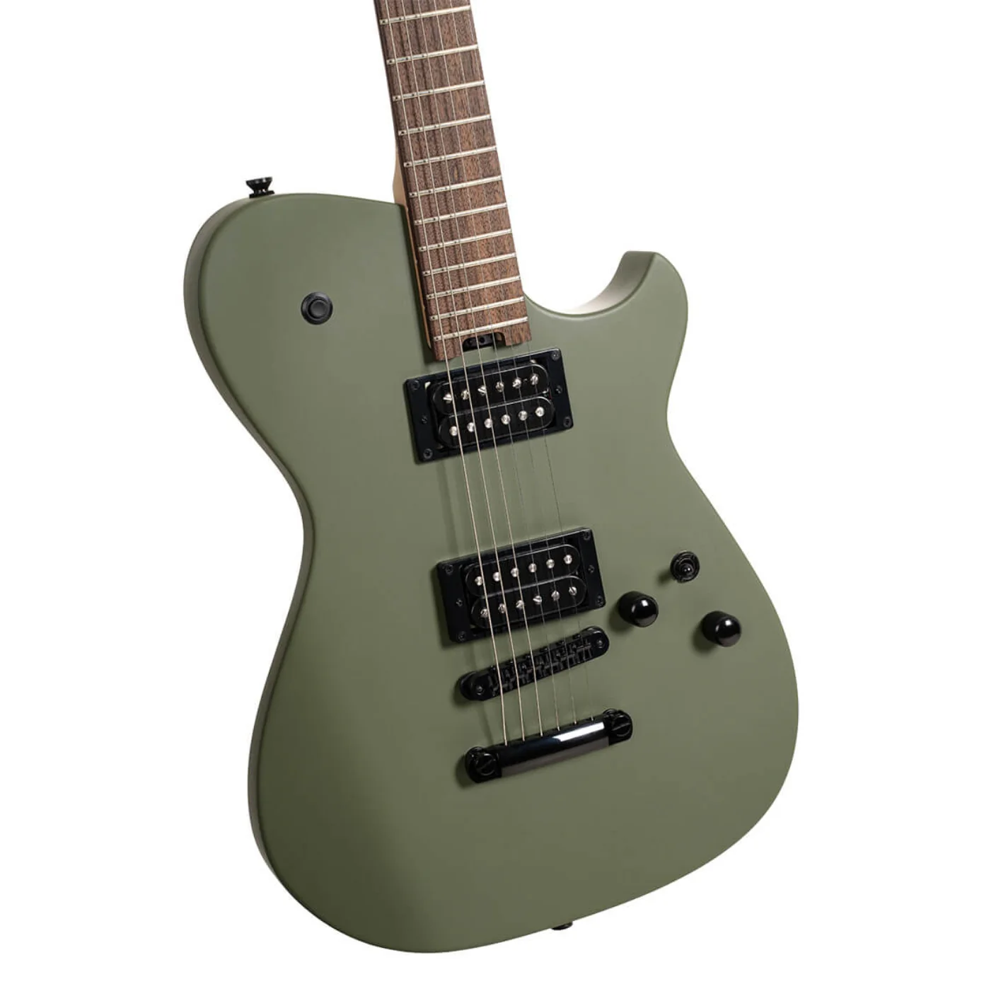 Cort MBM-2H Electric Guitar - Satin Olive Green - Image 10