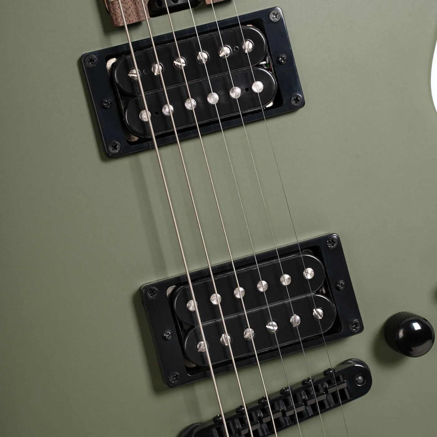 Cort MBM-2H Electric Guitar - Satin Olive Green - Image 7