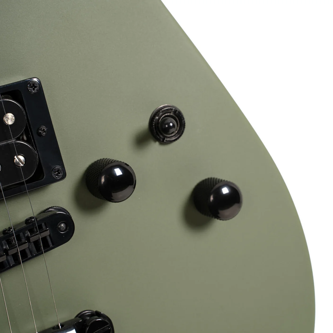 Cort MBM-2H Electric Guitar - Satin Olive Green - Image 9