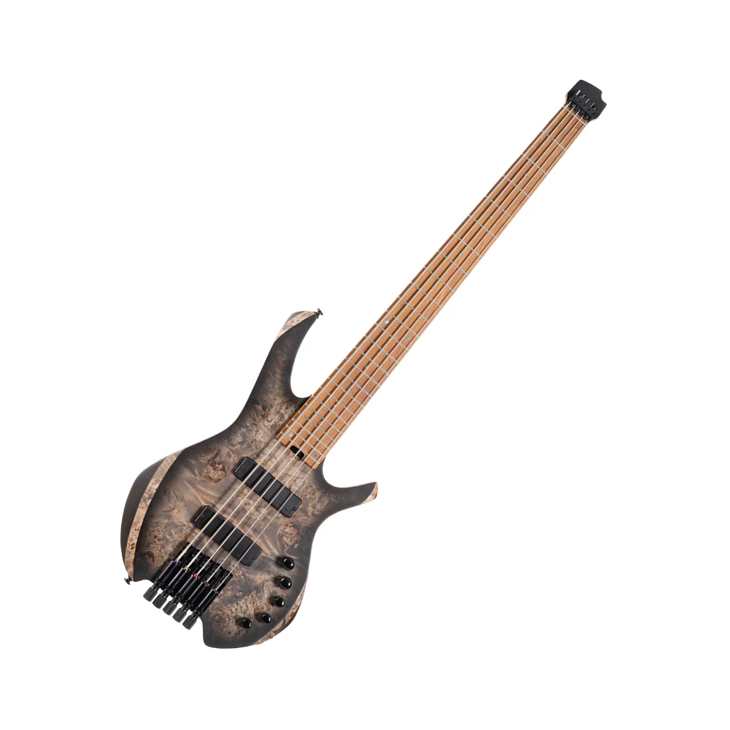 Cort Space 5 Bass w/Deluxe Gig Bag - Stardust Black - Image 7
