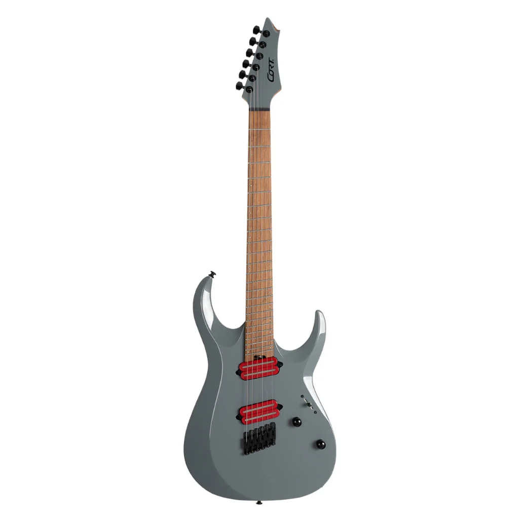 Cort X700 Mutility II Electric Guitar - Tactical Gray, Roasted Maple Fingerboard - Image 3