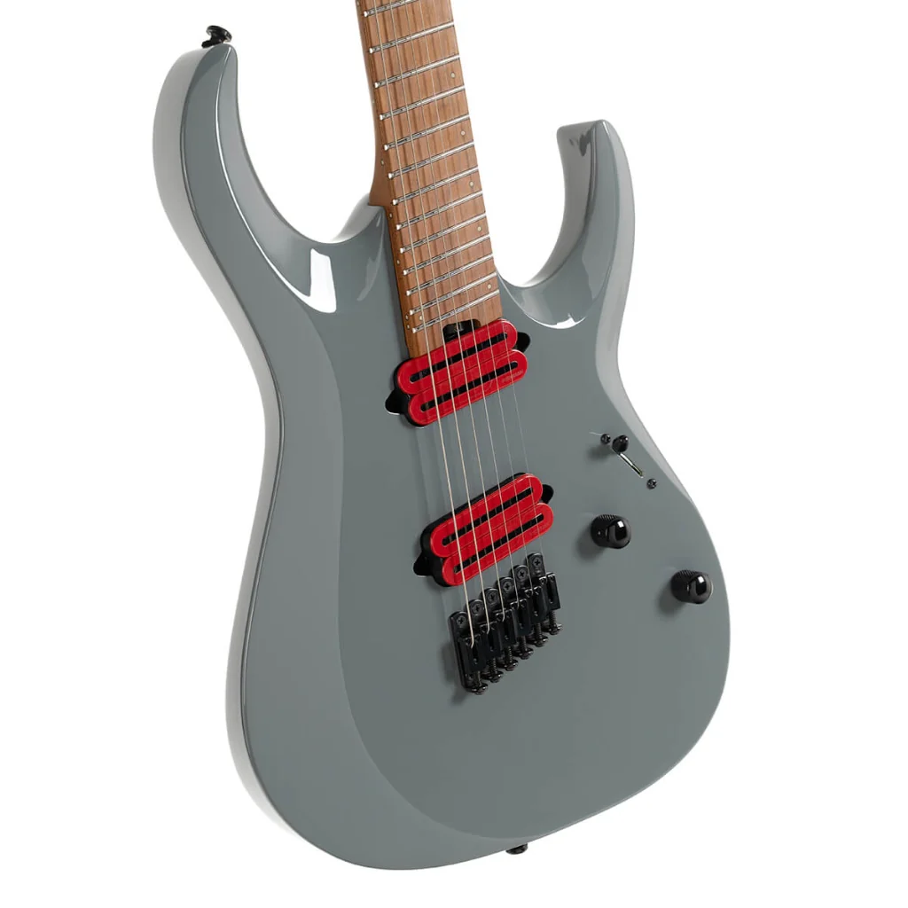 Cort X700 Mutility II Electric Guitar - Tactical Gray, Roasted Maple Fingerboard - Image 8
