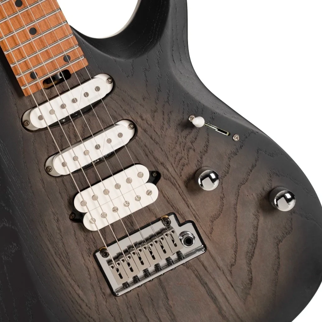 Cort X700 Triality Open Pore Black Burst with Bag - Image 6