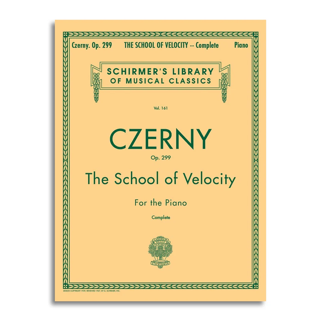 Czerny - School of Velocity OP 299 Complete Piano - Book