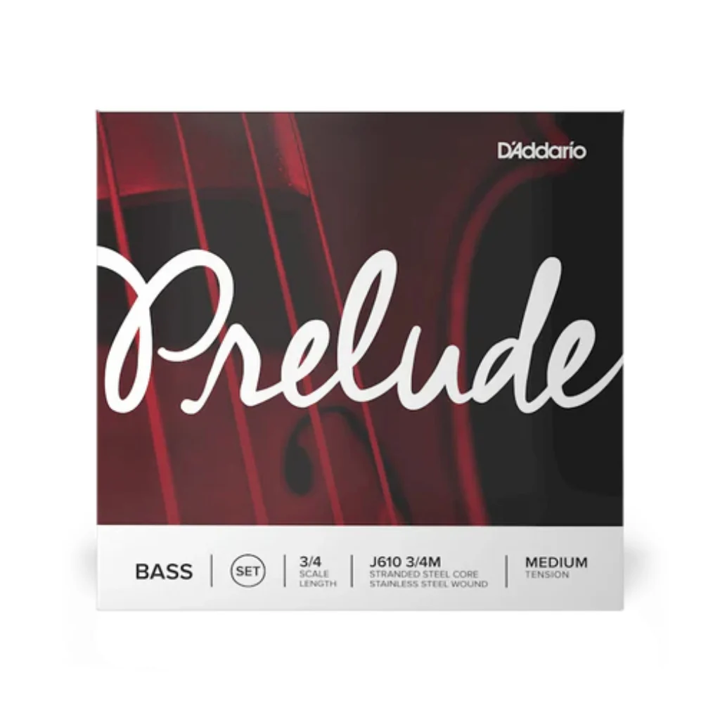 D'Addario J610 Prelude Double Bass String Set - 3/4 Size Medium Tension - Image 2