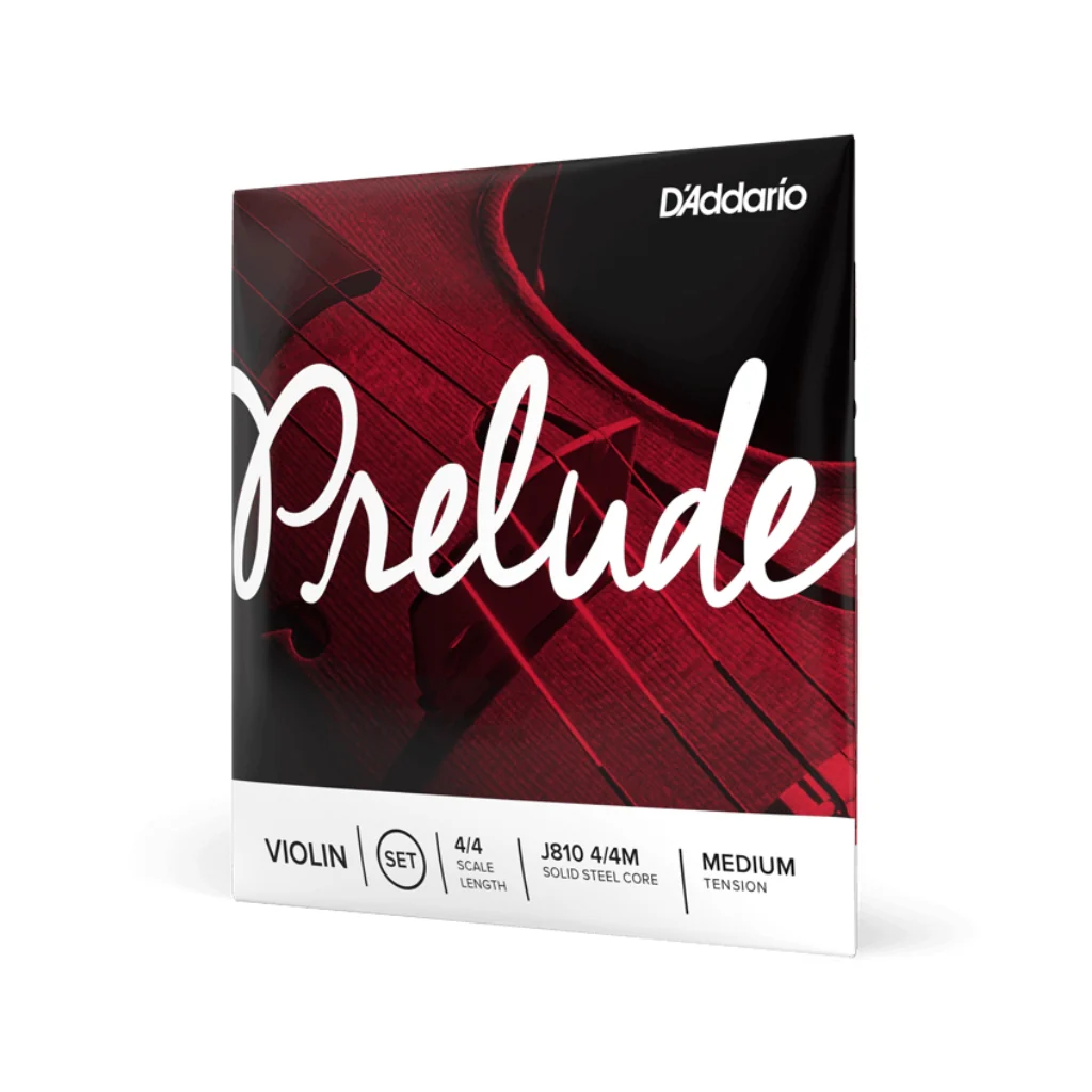 D'Addario J810 Prelude Violin String Set - 4/4 Scale, Medium Tension