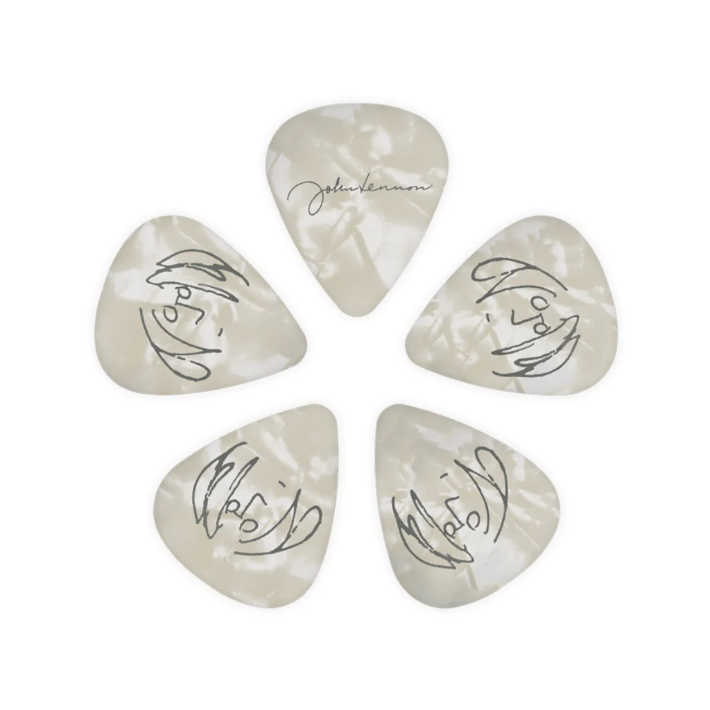 D'Addario John Lennon Signature Guitar Picks - Medium Gauge (.70mm) 10-Pack - Image 2