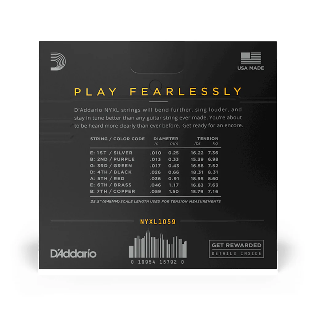 D'Addario NYXL 7 String 10-59 - Image 3