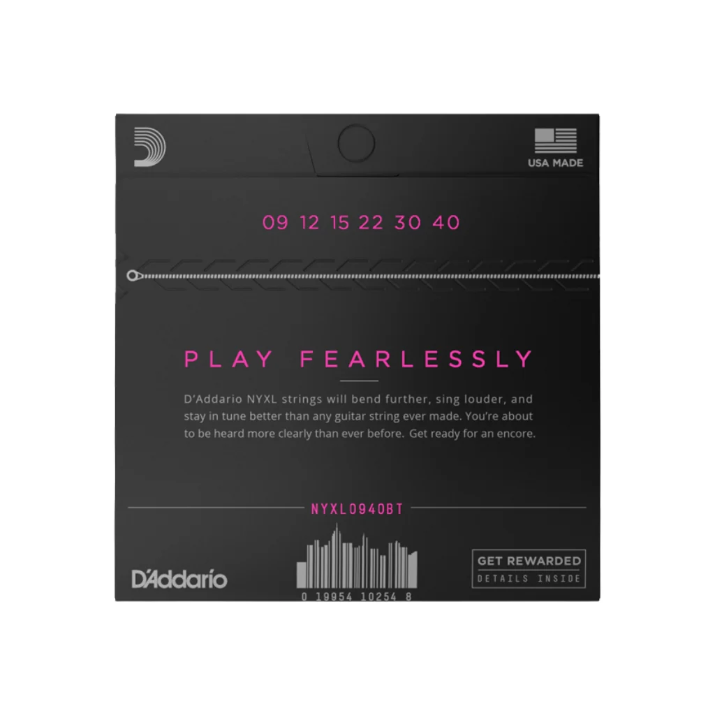 D'Addario NYXL0940BT NYXL Nickel Wound Electric Guitar Strings - .009-.040 Balanced Tension Super Light - Image 3