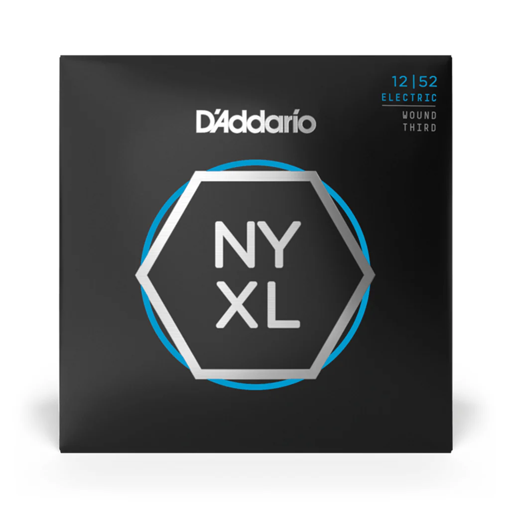 D'Addario NYXL1252W - NYXL 12-52 Guitar Strings - Wound 3rd String