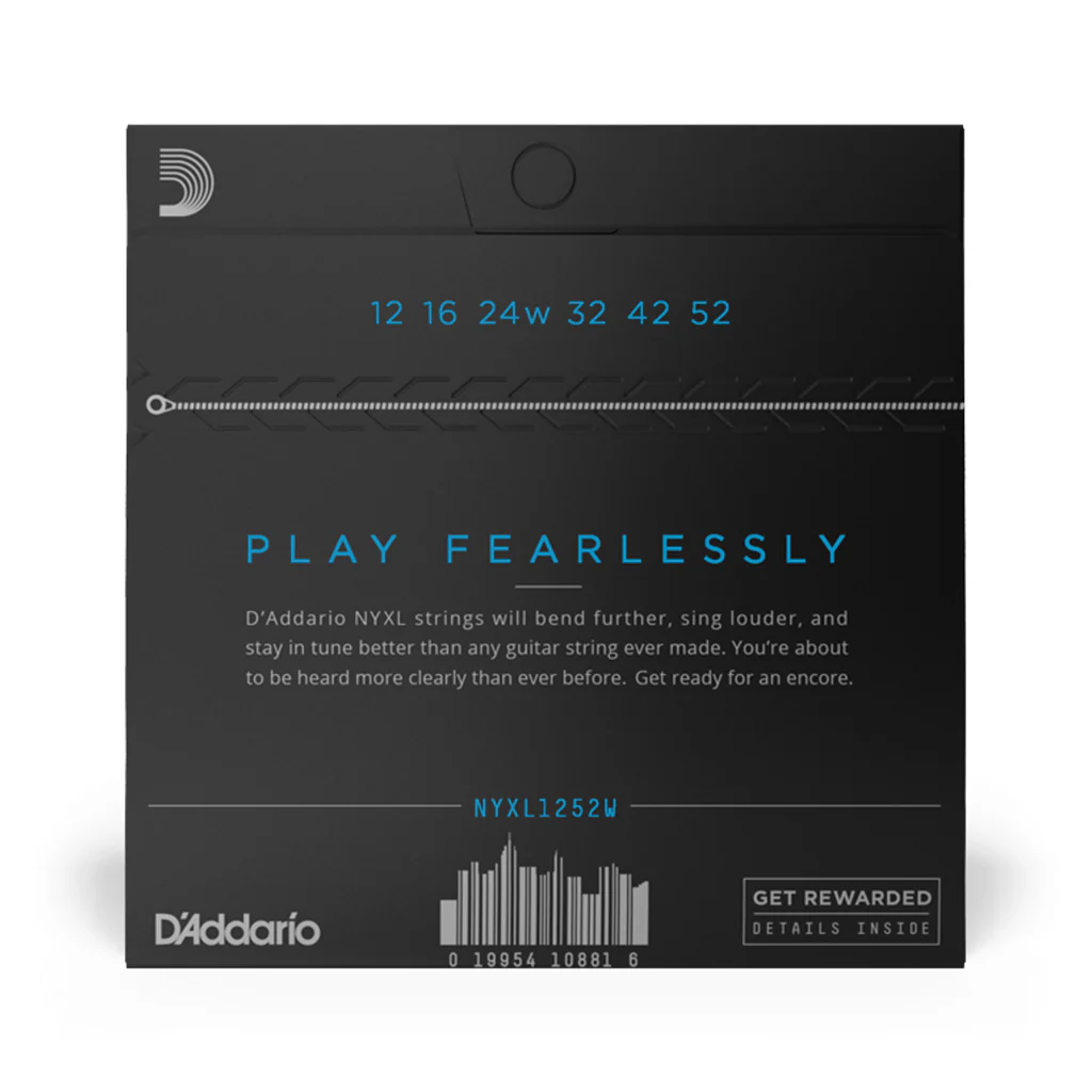 D'Addario NYXL1252W - NYXL 12-52 Guitar Strings - Wound 3rd String - Image 2