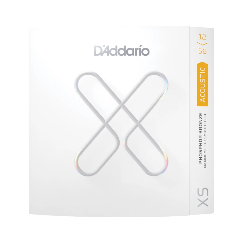 D'Addario XSAPB1256 XS Phosphor Bronze Coated Acoustic Guitar Strings - .012-.056 Light Top/Medium Bottom - Image 2