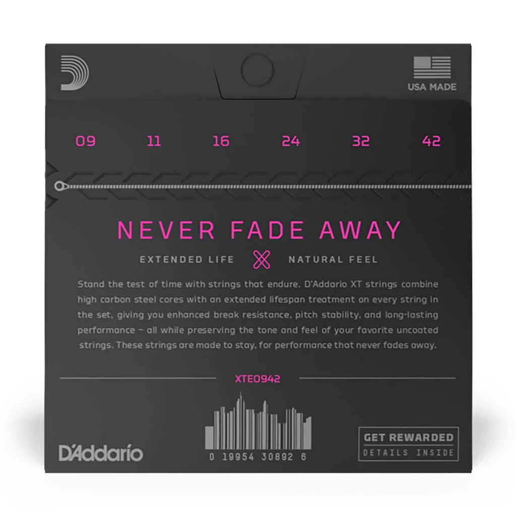 D'Addario - XTE0942 - XT Electric Guitar Super Light 9-42 - Electric Guitar Strings - Image 2