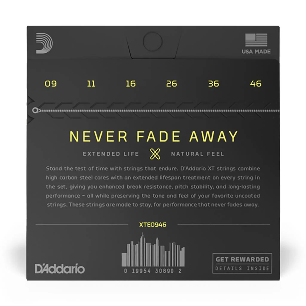 D'Addario - XTE0946 - XT Electric Guitar Super Light/Red Bottom 9-46 - Electric Guitar Strings - Image 2