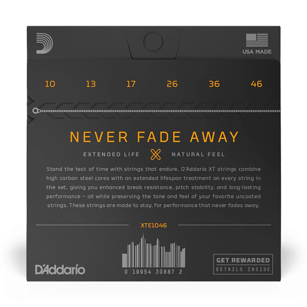 D'Addario - XTE1046 - XT Electric Guitar Regular Light 10-46 - Electric Guitar Strings - Image 2