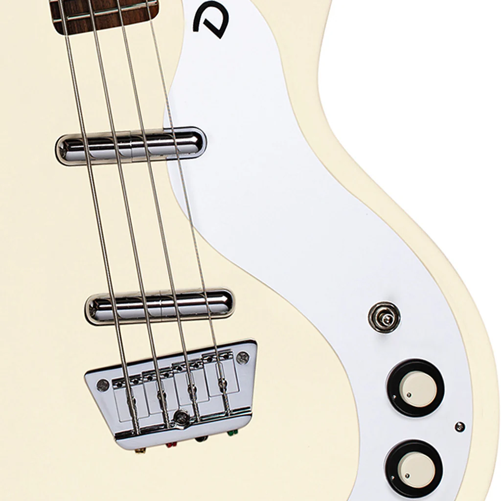 Danelectro '59 Short Scale Bass Guitar - Vintage Cream - Image 4