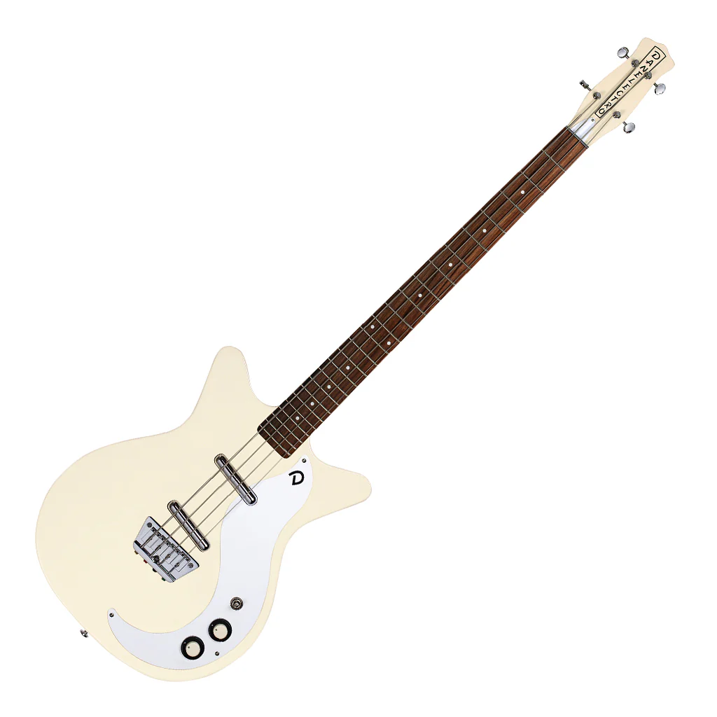 Danelectro '59 Short Scale Bass Guitar - Vintage Cream - Image 5
