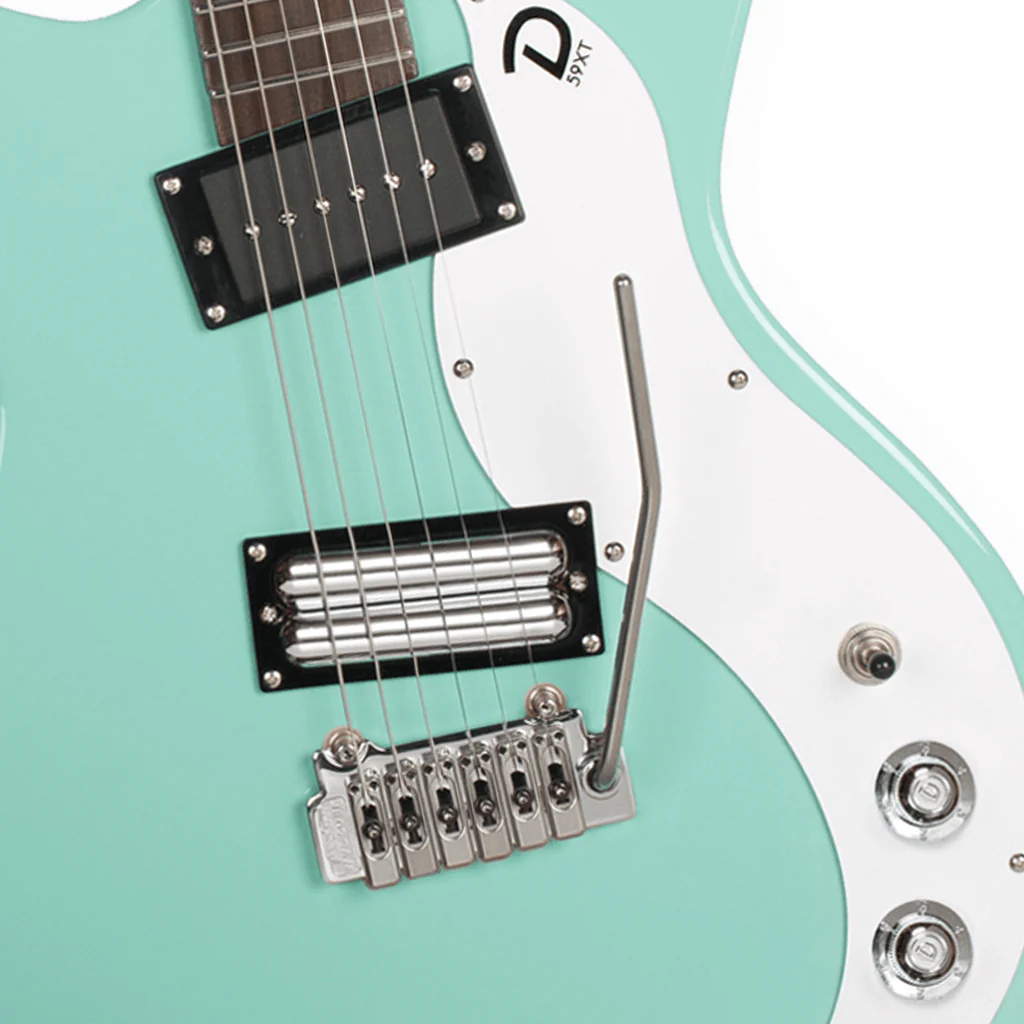 Danelectro '59XT Electric Guitar - Aqua - Image 4