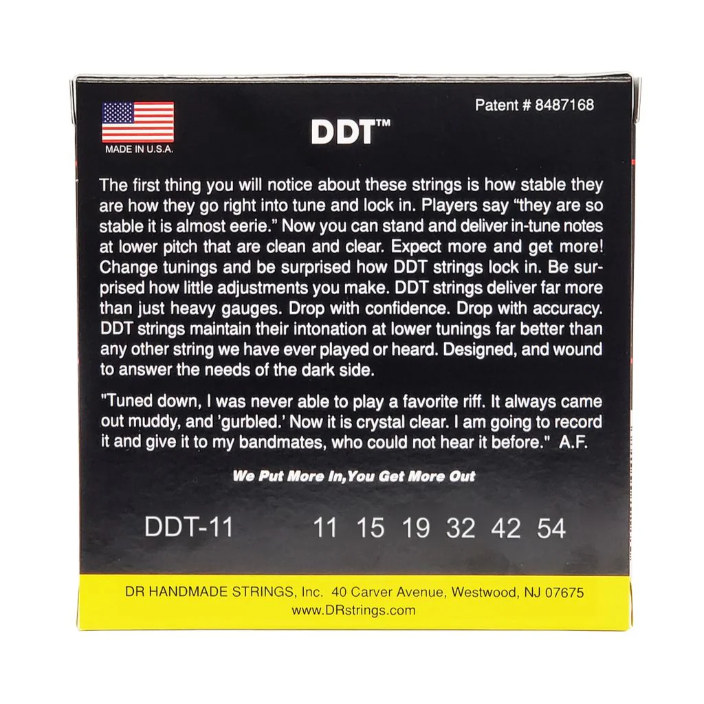 DR Drop-Down Tuning Nickel Plated Steel Electric Guitar Strings - Heavy 11-54 - Image 2