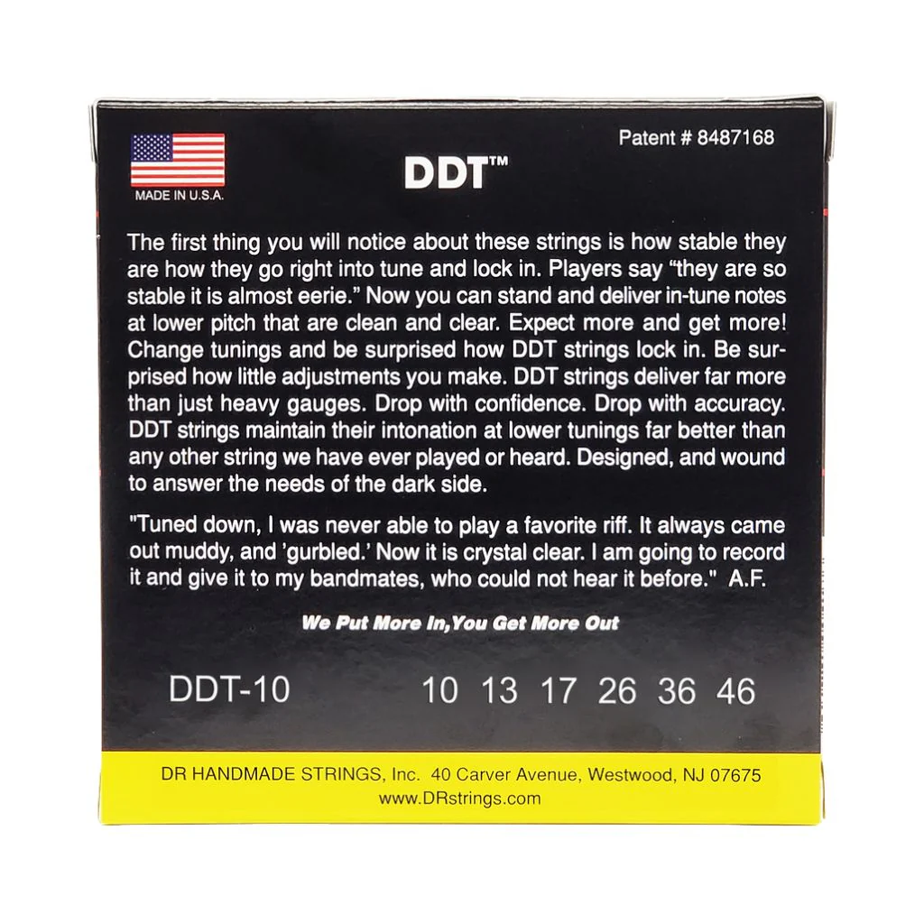 DR Drop-Down Tuning Nickel Plated Steel Electric Guitar Strings - Medium 10-46 - Image 2