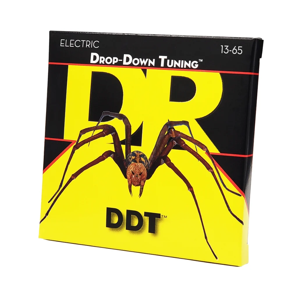 DR Drop-Down Tuning Nickel Plated Steel Electric Guitar Strings - Mega Heavy 13-65