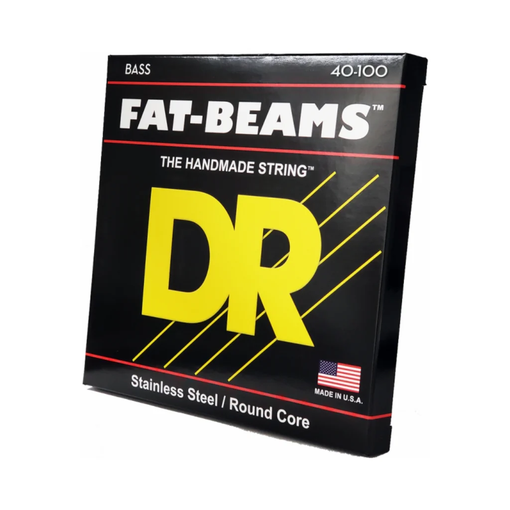 DR Fat-Beams Stainless Steel 5-string Bass Guitar Strings - Light 40-100