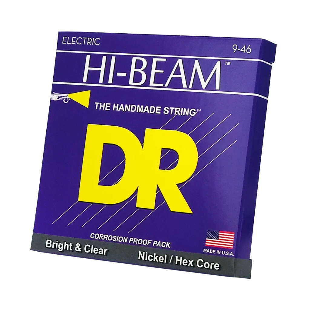 DR Hi-Beam Nickel Plated Electric Guitar Strings - Light to Heavy 9-46