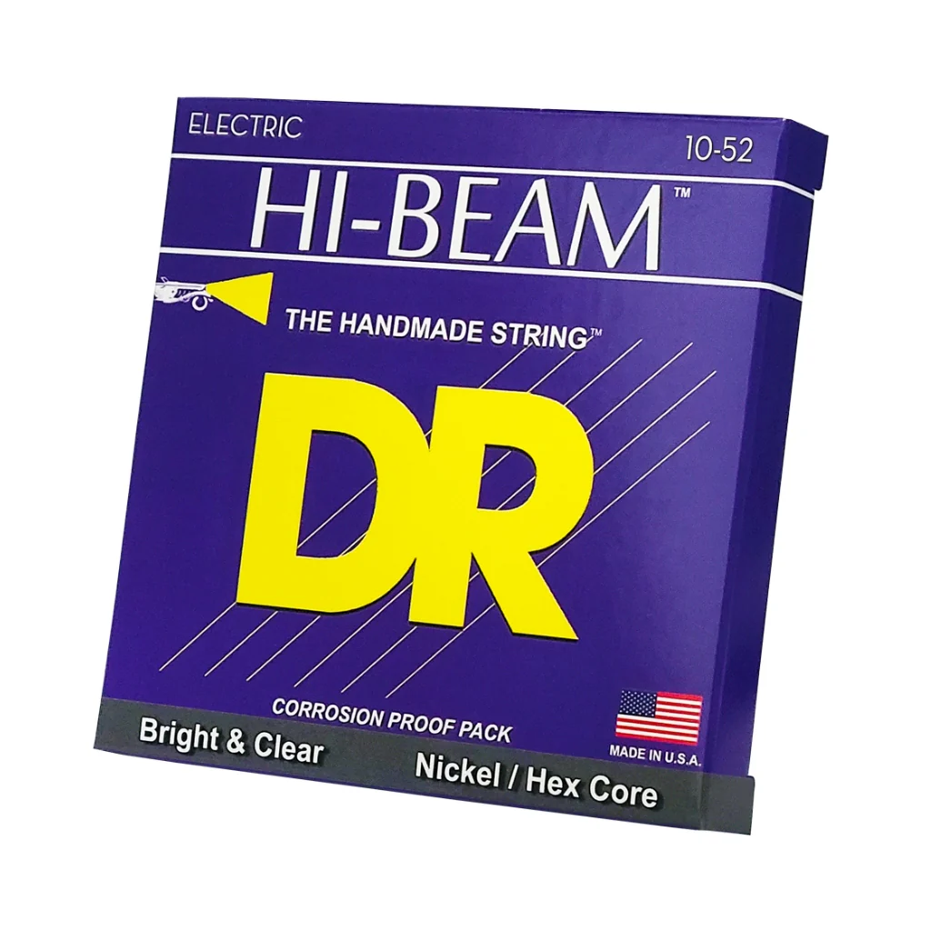 DR Hi-Beam Nickel Plated Electric Guitar Strings - Medium to Heavy 10-52