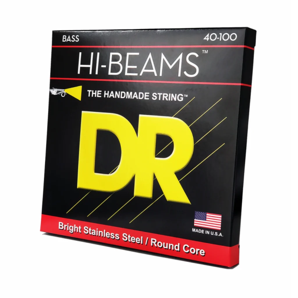 DR Hi-Beam Stainless Steel Bass Guitar Strings - Light 40-100