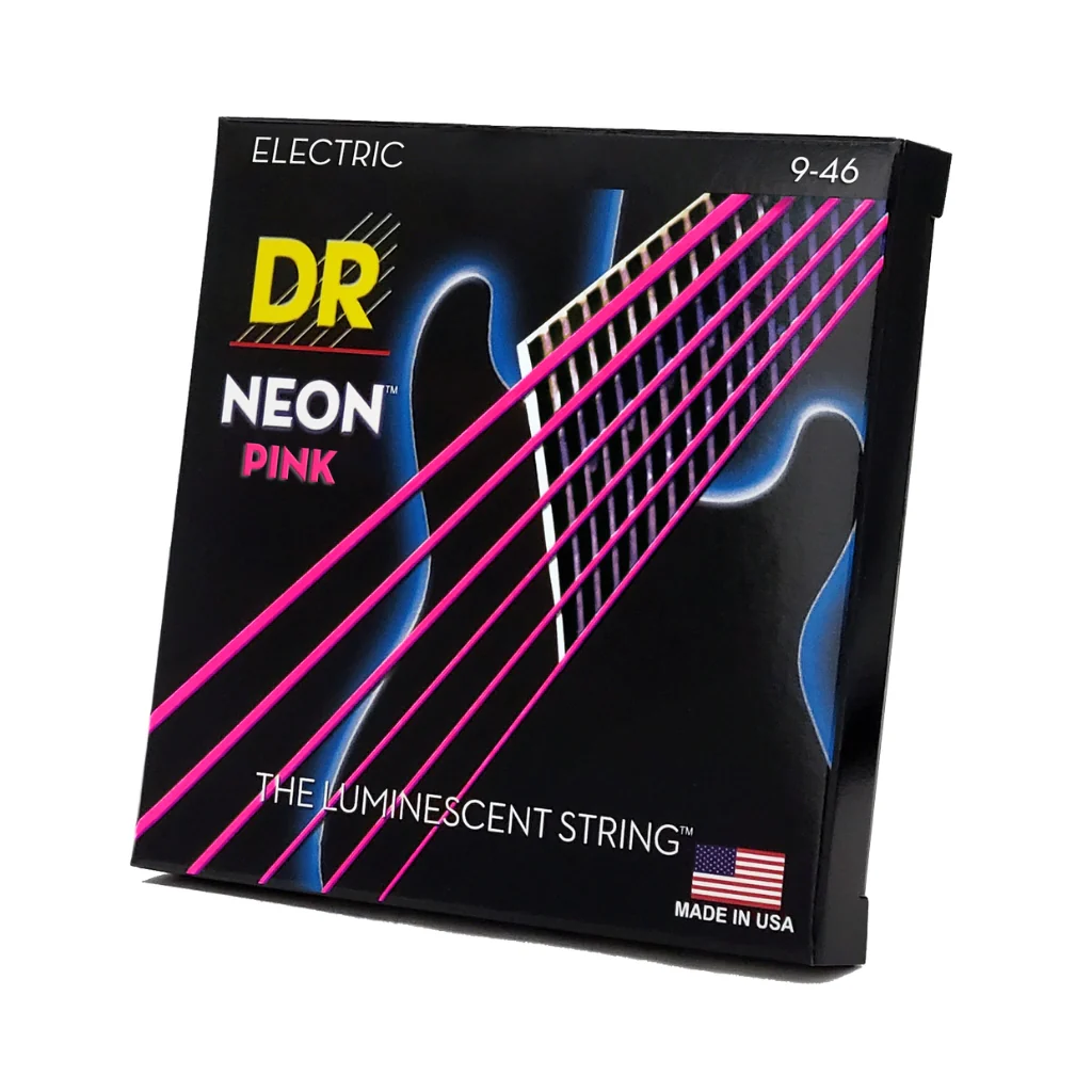 DR Hi-Def Neon Purple K3 Coated Electric Guitar Strings - Light to Medium 9-46