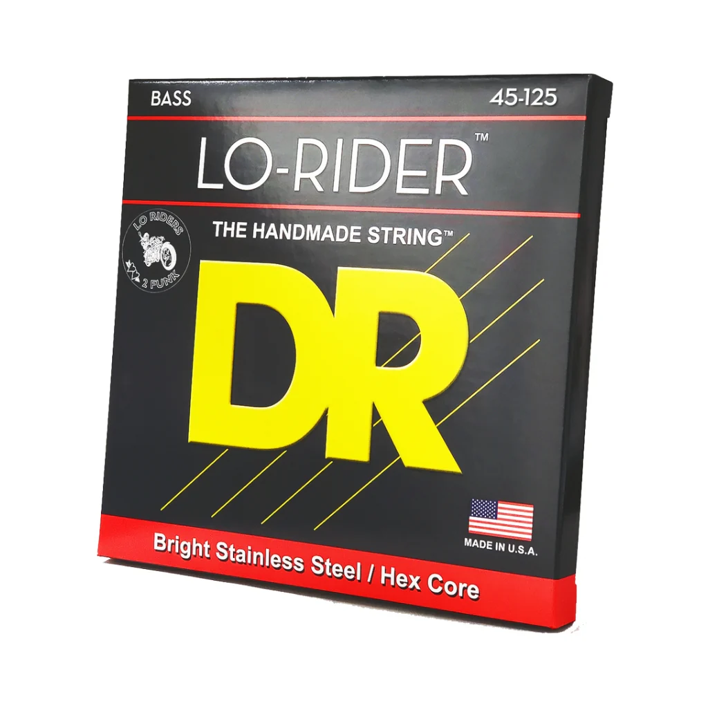 DR Lo-Rider Stainless Steel 5-string Bass Guitar Strings - Medium 45-125
