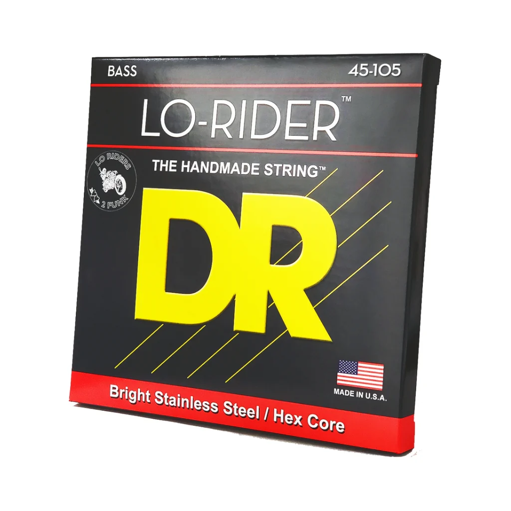 DR Lo-Rider Stainless Steel Bass Guitar Strings - Medium 45-105