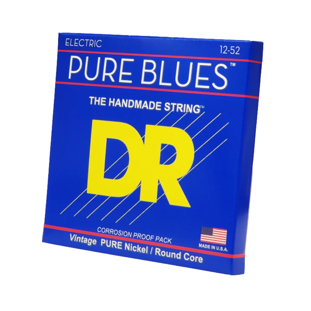 DR Pure Blues Pure Nickel Electric Guitar Strings - Extra Heavy 12-52
