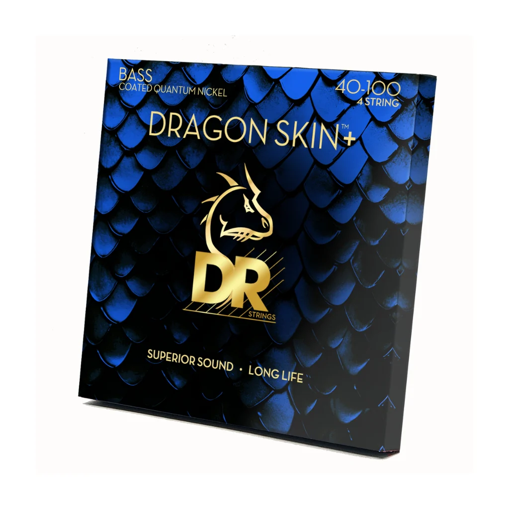 DR Strings Dragon Skin+ Quantum Nickel Bass Strings - Light 40-100