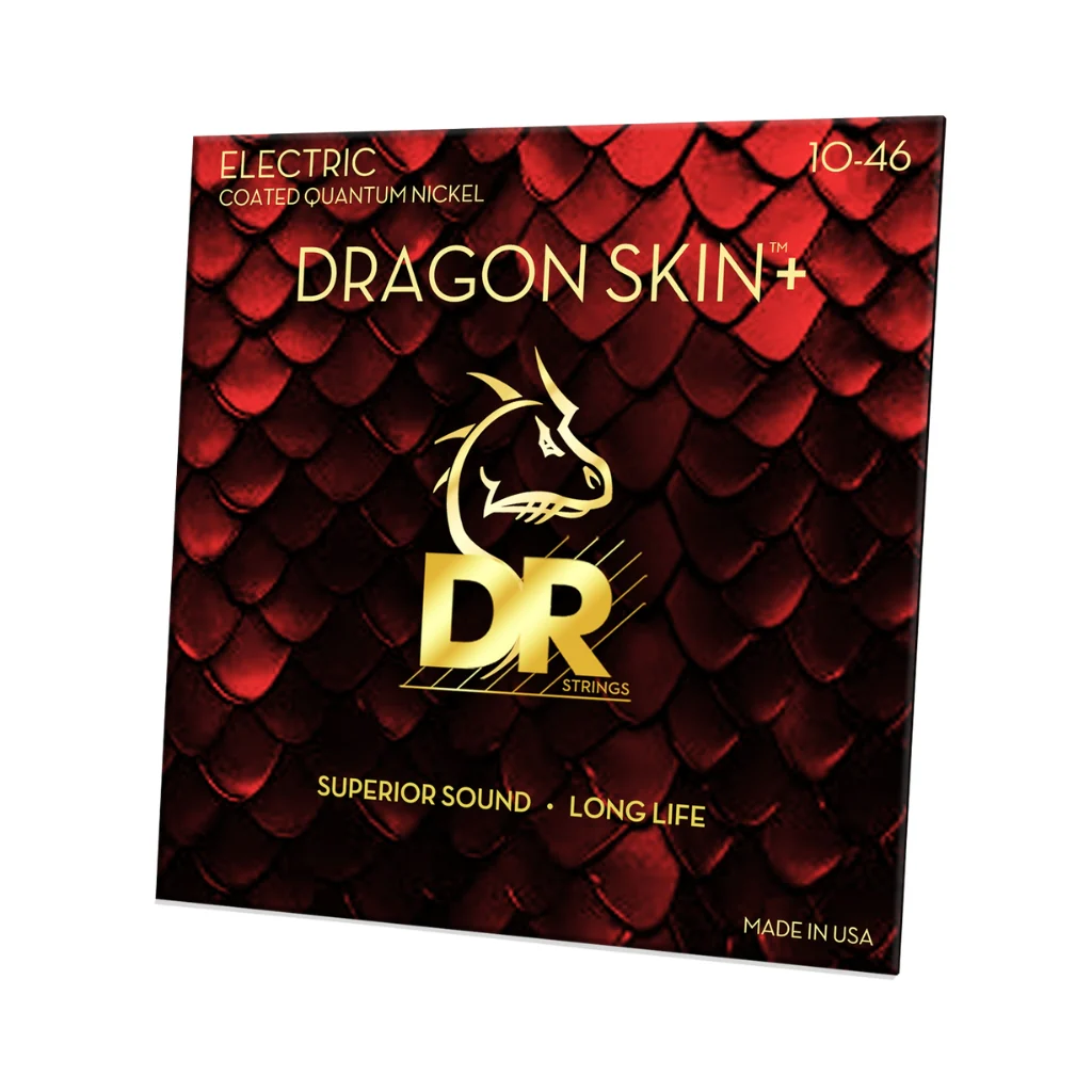 DR Strings Dragon Skin+ Quantum Nickel Electric Guitar Strings - Medium 10-46