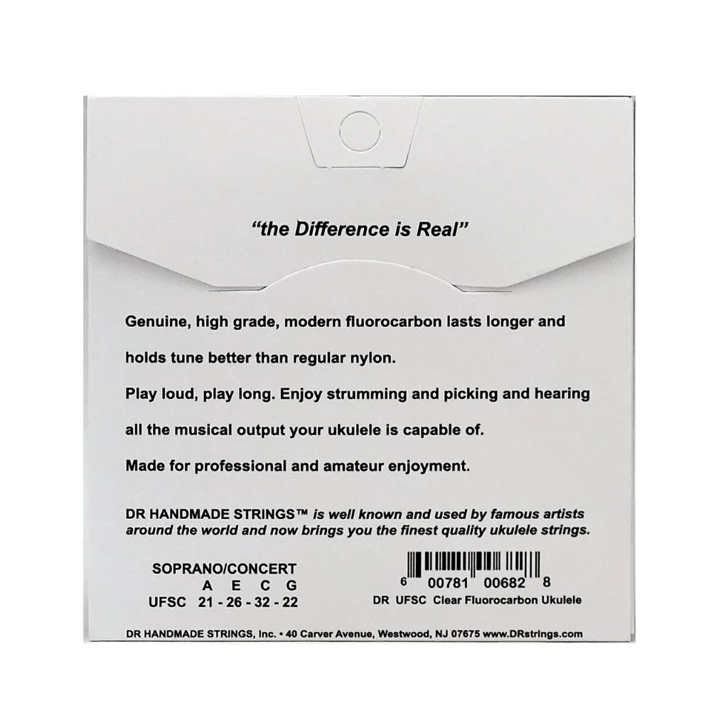 DR Strings Moonbeams Clear Fluorocarbon Ukulele Strings - Soprano/Concert - Image 2